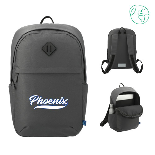  Repreve Charcoal Ocean Commuter Computer Backpack - Wilson College Phoenix Script