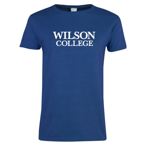  Womens Royal Short Sleeve Tee - Wilson College Primary Mark