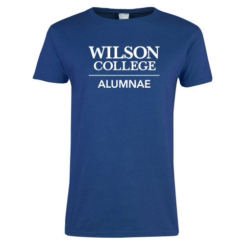  Womens Royal Short Sleeve Tee - Wilson College Alumnae