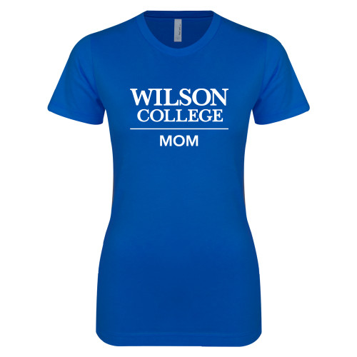  Next Level Womens Royal Boyfriend Tee - Wilson College Mom