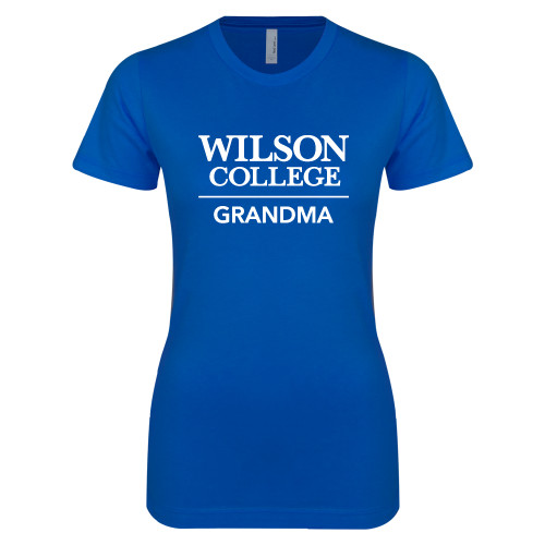  Next Level Womens Royal Boyfriend Tee - Wilson College Grandma