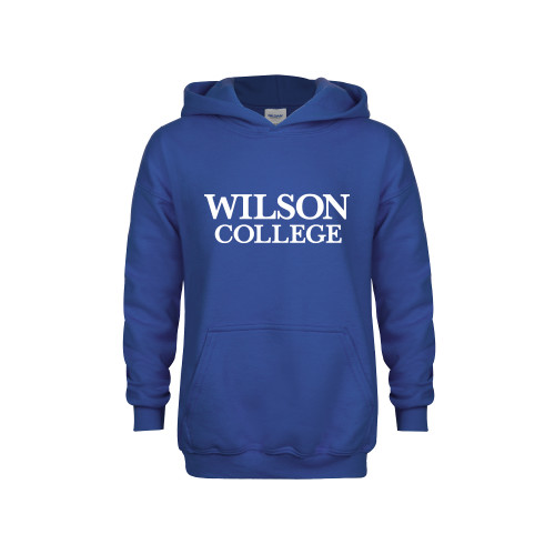 Youth Royal Fleece Hoodie - Wilson College Primary Mark