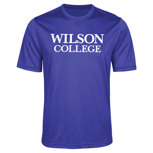 Royal Heather Performance Contender Tee - Wilson College Primary Mark