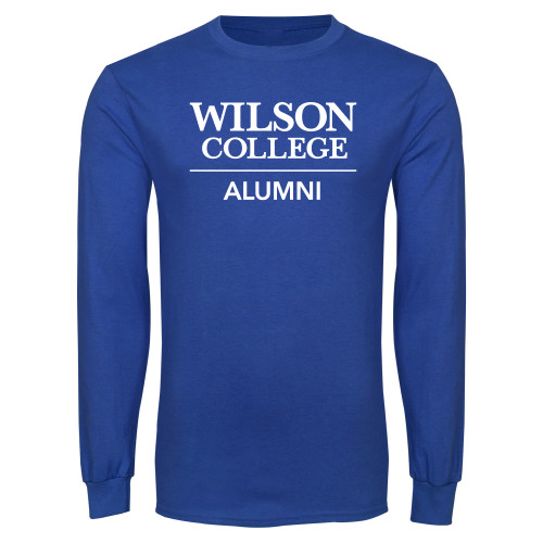  Royal Long Sleeve T Shirt - Wilson College Alumni