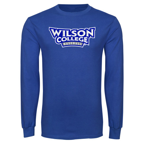  Royal Long Sleeve T Shirt - Wilson College Baseball