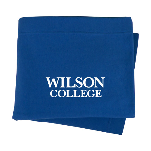  Royal Sweatshirt Blanket - Wilson College Primary Mark