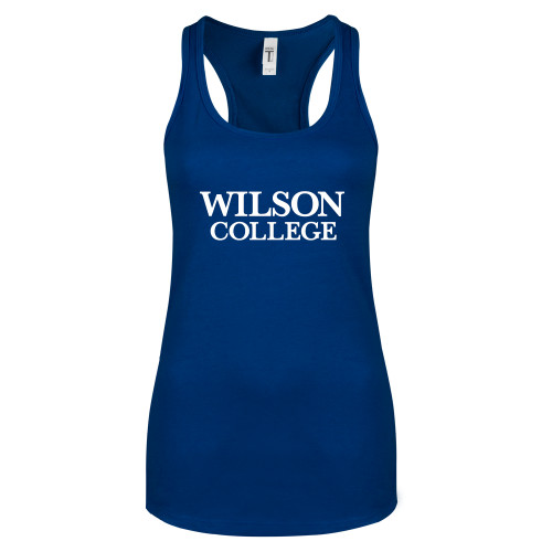  Next Level Racerback Tank Royal - Wilson College Primary Mark
