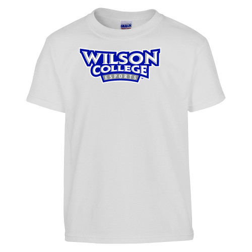  Youth White T Shirt - Wilson College Esports