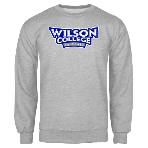  Grey Fleece Crew - Wilson College Baseball
