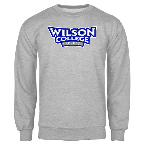  Grey Fleece Crew - Wilson College Lacrosse