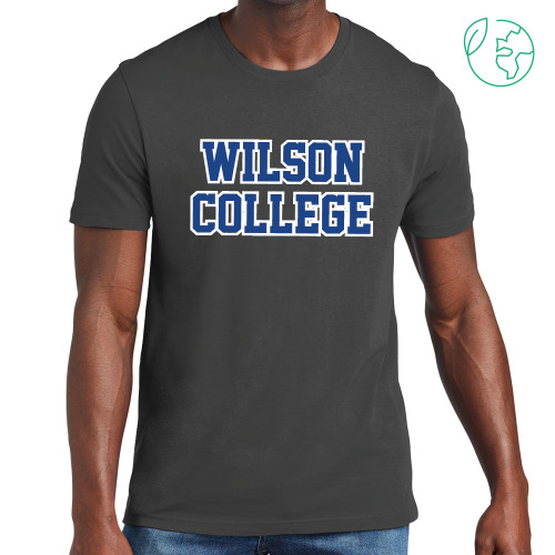  Allmade Dark Grey Organic Cotton Tee - Wilson College Block Stacked with Outline