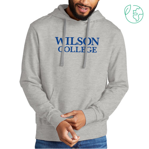  Allmade Light Grey Organic French Terry Pullover Hoodie - Wilson College Primary Mark