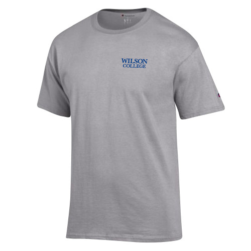  Champion Oxford Grey T Shirt - Wilson College Primary Mark