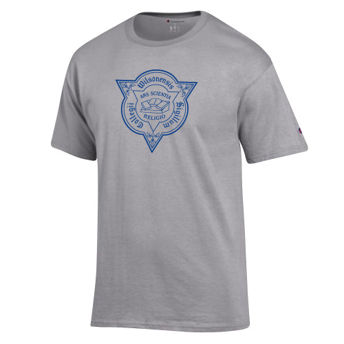  Champion Oxford Grey T Shirt - Wilson College Seal
