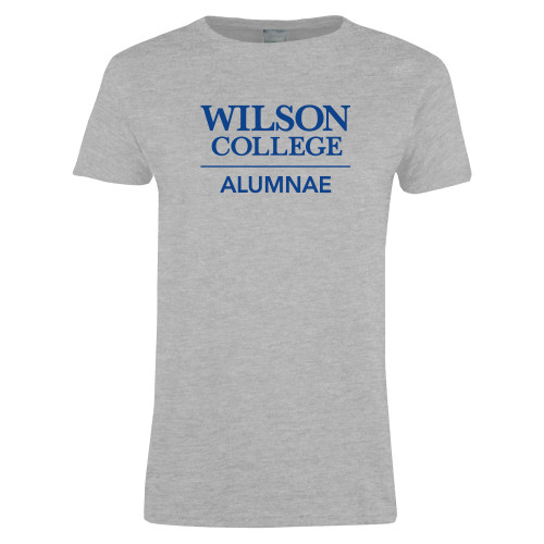  Womens Grey Short Sleeve Tee - Wilson College Alumnae