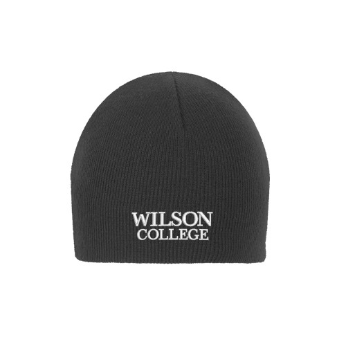  Charcoal Knit Beanie - Wilson College Primary Mark