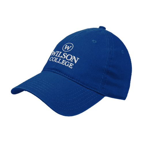  Royal Unstructured Adjustable Low Profile Hat - Wilson College Embroidery Mark