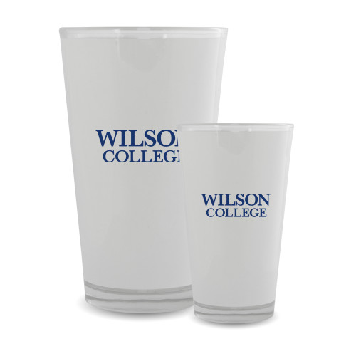  Full Color Glass 17oz - Wilson College Primary Mark