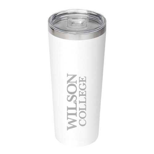  Thor Vacuum Insulated White Tumbler 22oz - Wilson College Primary Mark Engraved