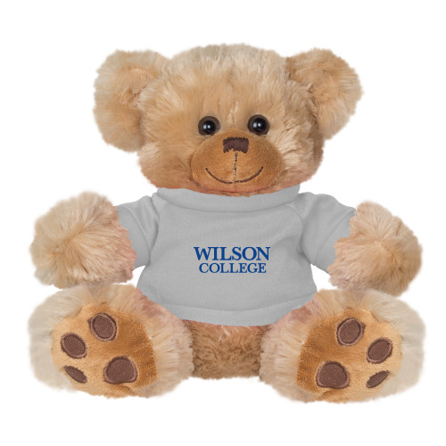  Plush Big Paw 8 1/2 inch Brown Bear w/Grey Shirt - Wilson College Primary Mark
