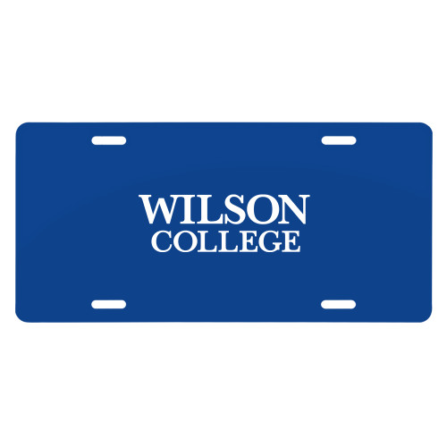  License Plate - Wilson College Primary Mark