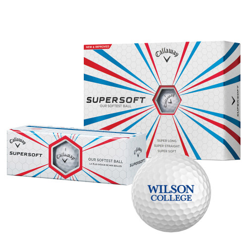  Callaway Supersoft Golf Balls 12/pkg - Wilson College Primary Mark
