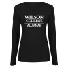 Thumbnail image for  Womens Black Long Sleeve V Neck Tee 
