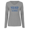 Thumbnail image for  Womens Grey Long Sleeve V Neck Tee 