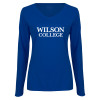 Thumbnail image for  Womens Royal Long Sleeve V Neck Tee 