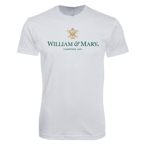  Next Level White SoftStyle T Shirt - Chartered Logo