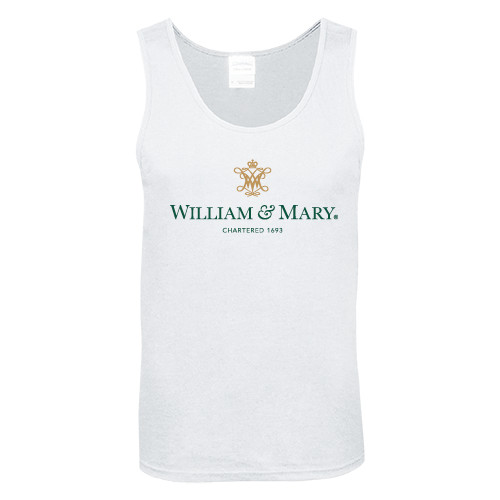  White Tank Top - Chartered Logo