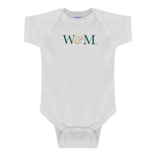  White Infant Onesie - W&M