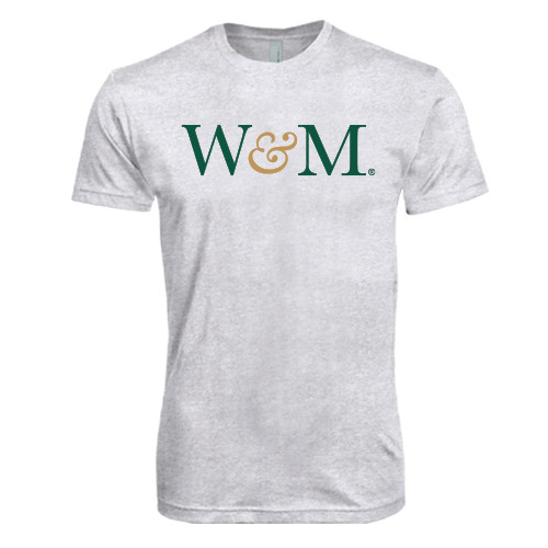  Next Level Heather White Triblend Tee - W&M