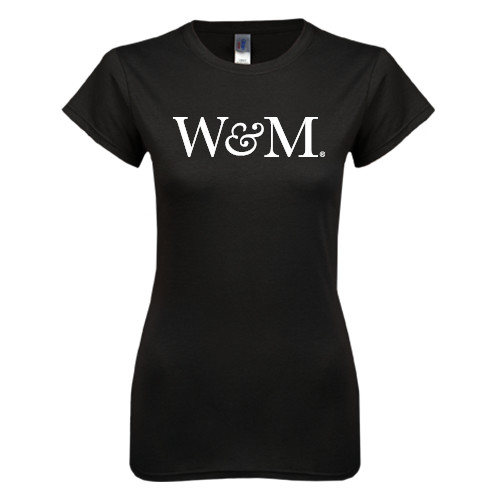  Next Level Womens Black Boyfriend Tee - W&M