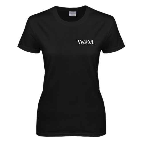  Womens Black Short Sleeve Tee - W&M