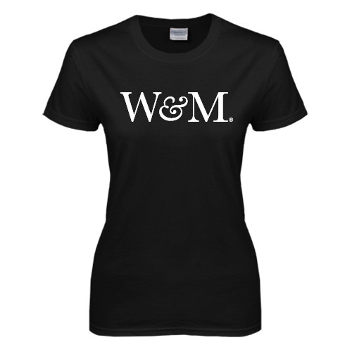  Womens Black Short Sleeve Tee - W&M