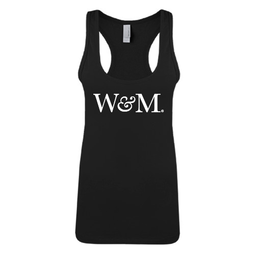  Next Level Womens Black Racerback Tank  - W&M