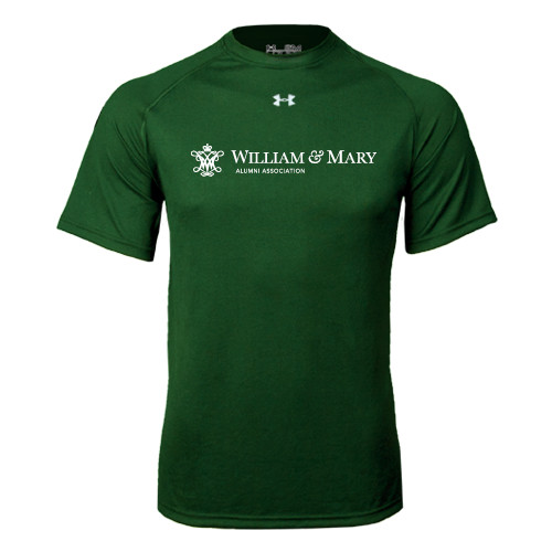  Under Armour Dark Green Tech Tee - Alumni Association Flat