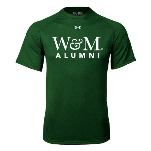  Under Armour Dark Green Tech Tee - W&M Alumni