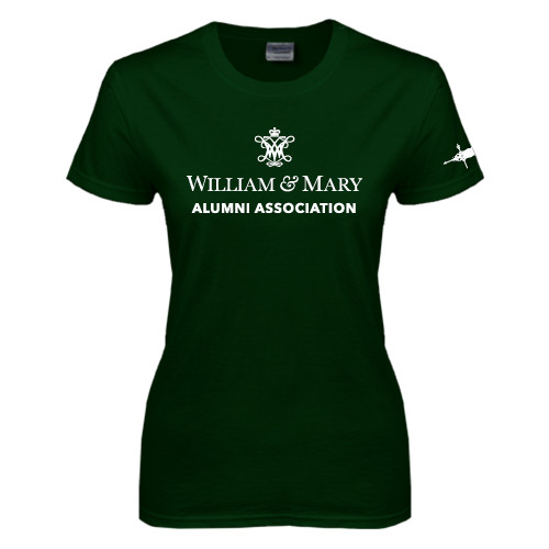  Womens Dark Green Short Sleeve Tee - Weathervane