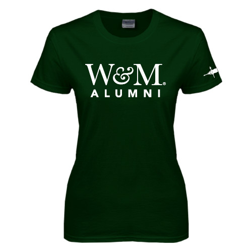  Womens Dark Green Short Sleeve Tee - Weathervane