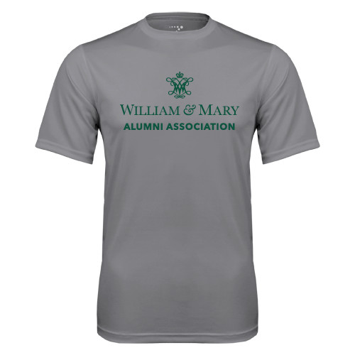  Grey Concrete Performance Tee - Alumni Association Stacked