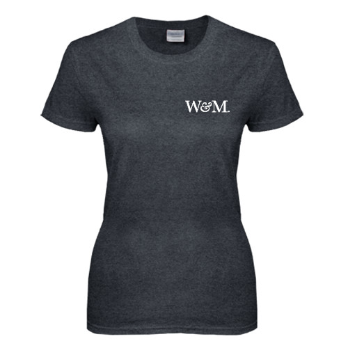  Womens Dark Heather Short Sleeve Tee - W&M