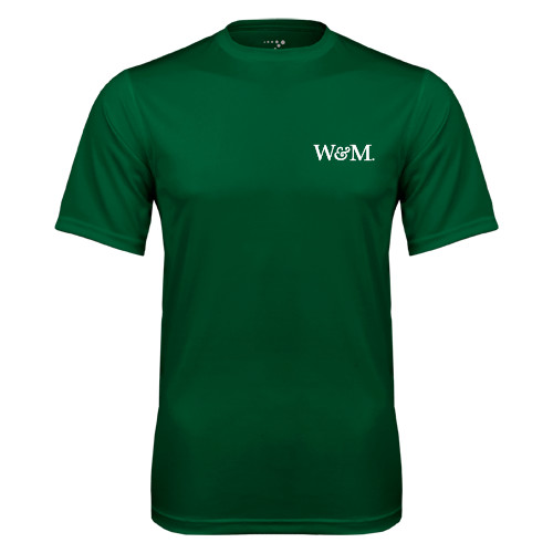  Dark Green Performance Tee - W&M