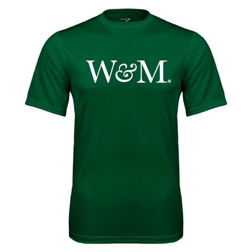  Dark Green Performance Tee - W&M