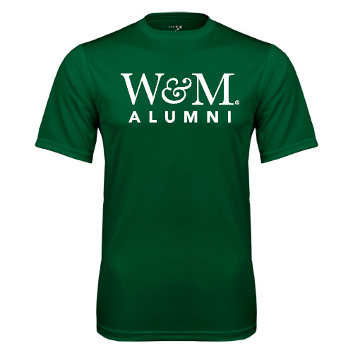  Dark Green Performance Tee - W&M Alumni