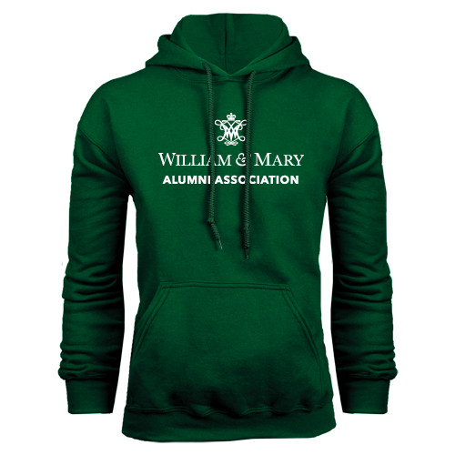  Dark Green Fleece Hood - Alumni Association Stacked