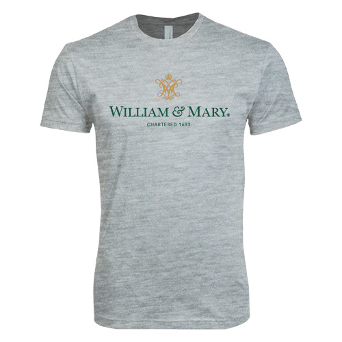  Next Level Heather Grey SoftStyle T Shirt - Chartered Logo