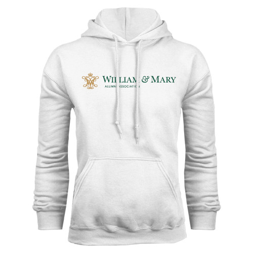  White Fleece Hoodie - Alumni Association Flat