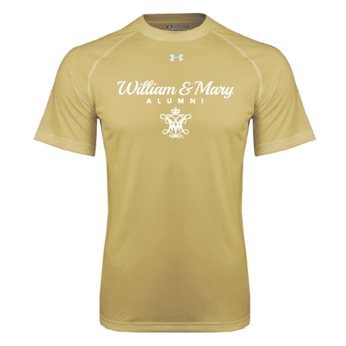  Under Armour Vegas Gold Tech Tee - William & Mary Script Alumni